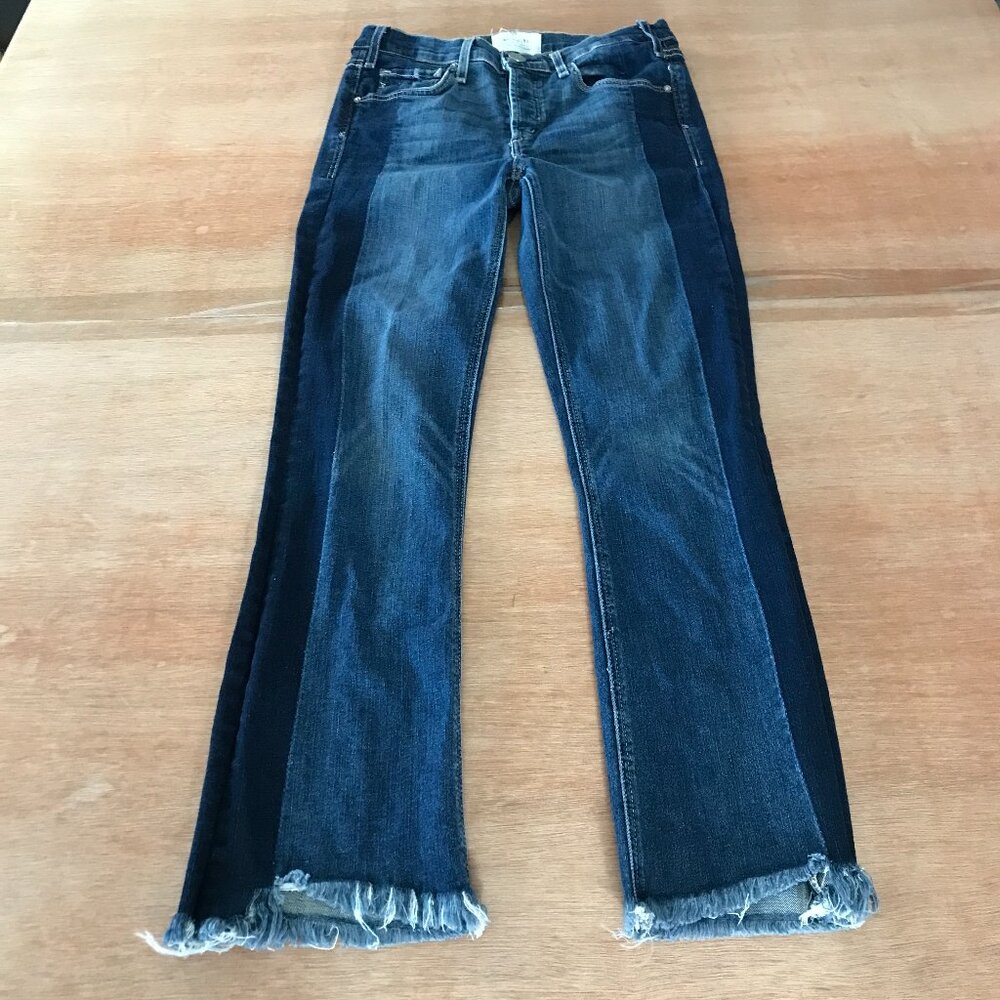 McGuire Denim Two-Tone Dark and Medium Blue Ankle Jeans 27
